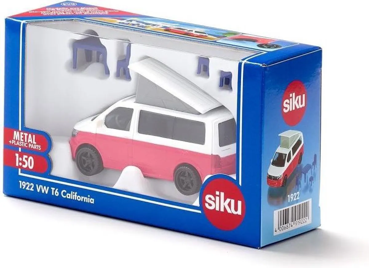SIKU 1922 VW T6 California 1:50 - Multikleur
