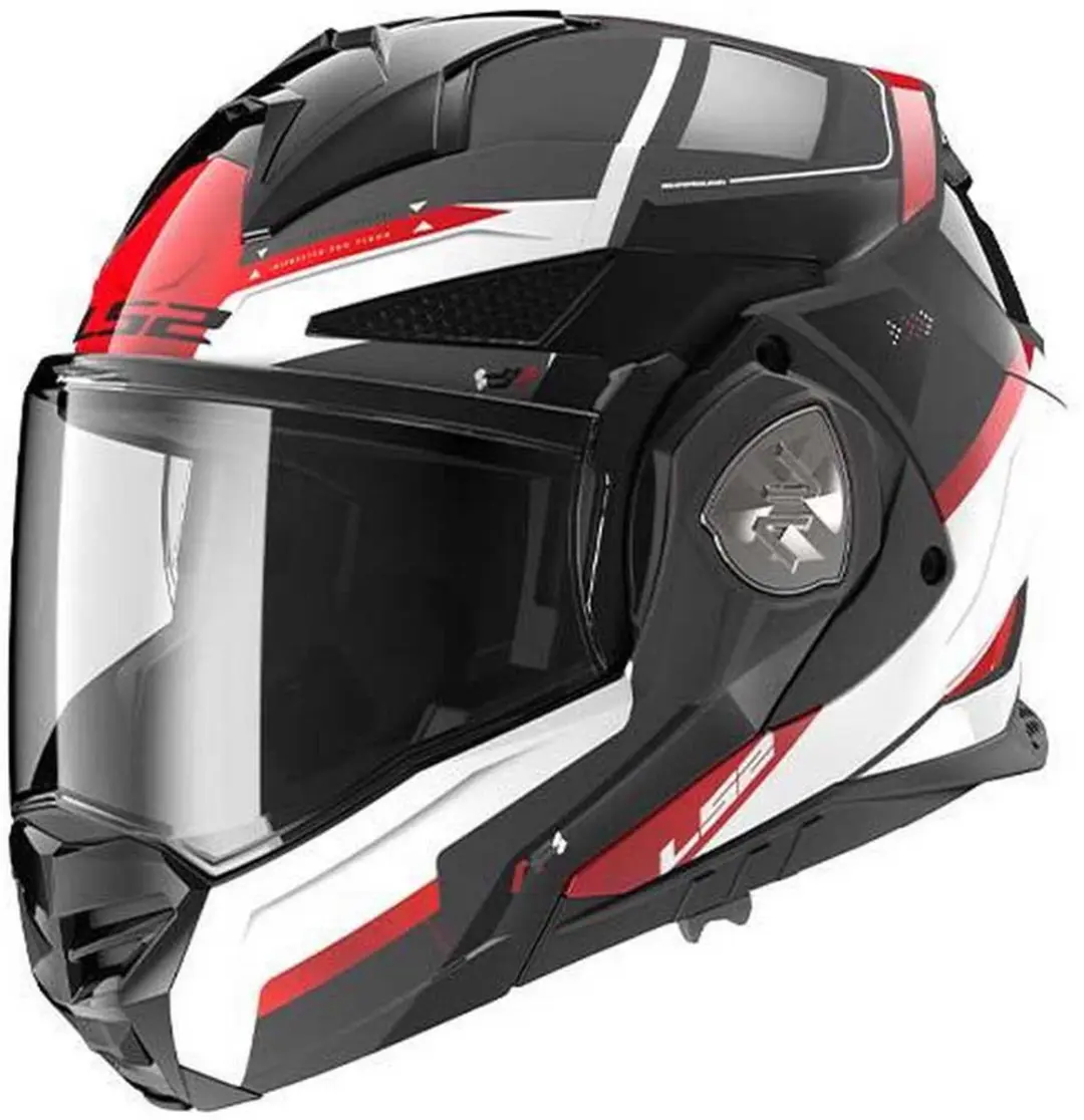 LS2 FF901 Advant X Spectrum Helm - XL - Zwart/Wit/Rood