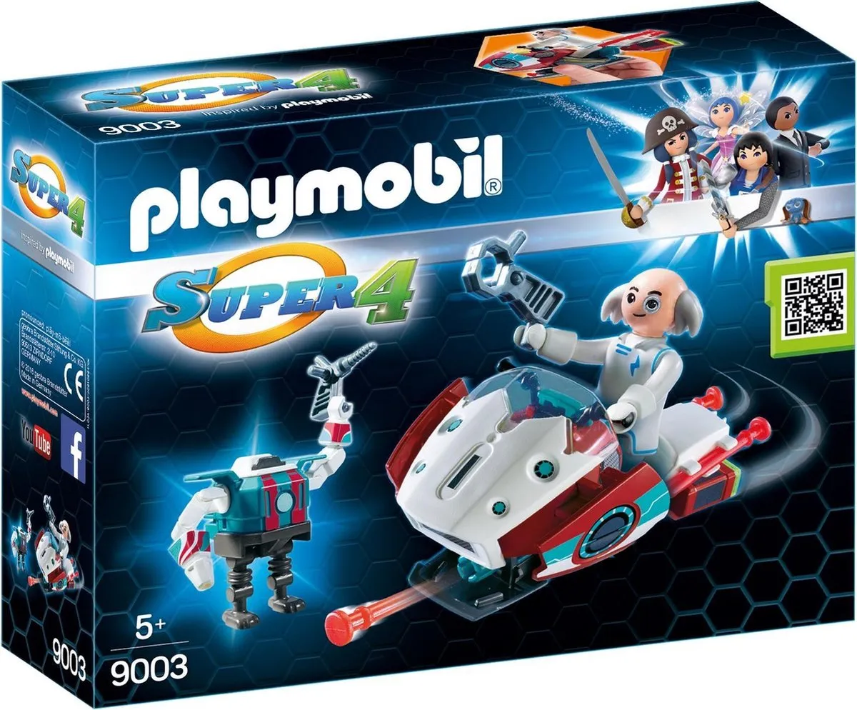 Playmobil Super 4 Skyjet Dr. X & Robot 9003