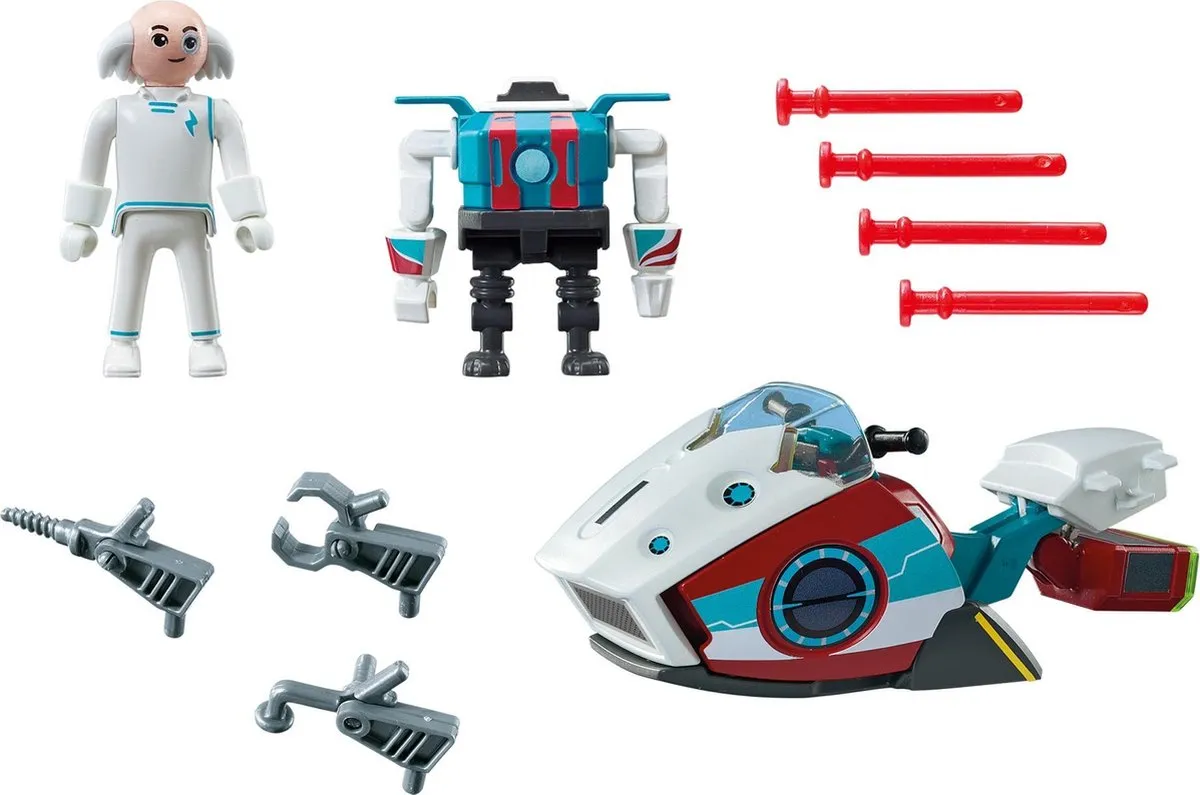 Playmobil Super 4 Skyjet Dr. X & Robot 9003