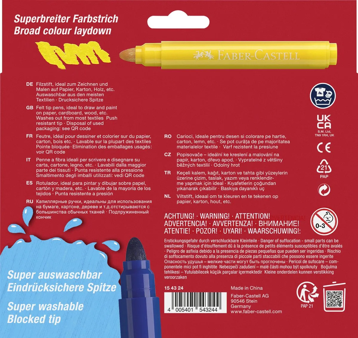 Faber-Castell Jumbo Viltstiften FC-154324 - 24 Stuks