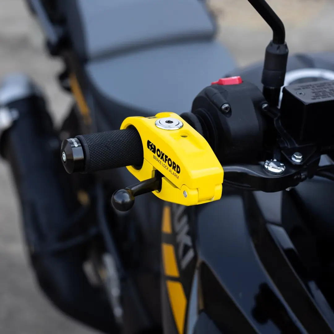 Oxford Remhendelslot met Alarm 120dB - Geel