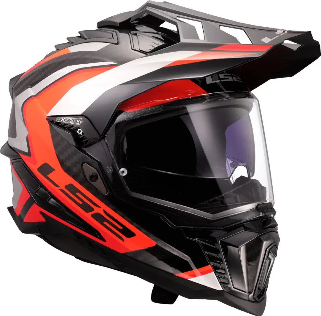 LS2 MX701 Explorer C Frontier II Motorhelm - XXXL - Oranje