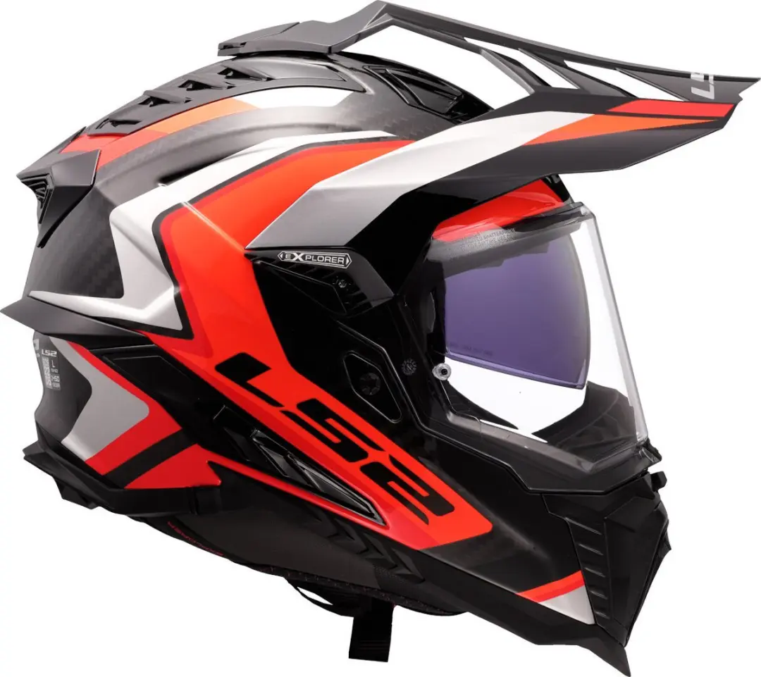 LS2 MX701 Explorer C Frontier II Motorhelm - XXXL - Oranje