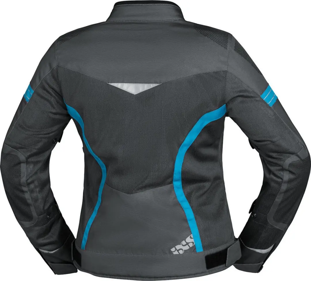 iXS Trigonis-Air Motorjas Dames - M - Grijs/Blauw - afbeelding 2 van 6