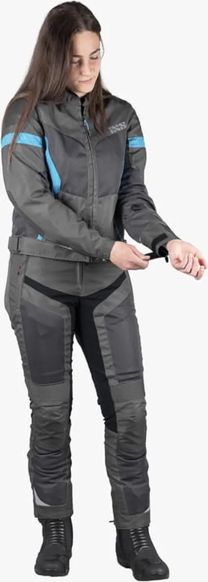 iXS Trigonis-Air Motorjas Dames - M - Grijs/Blauw - afbeelding 4 van 6