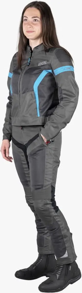 iXS Trigonis-Air Motorjas Dames - M - Grijs/Blauw - afbeelding 6 van 6