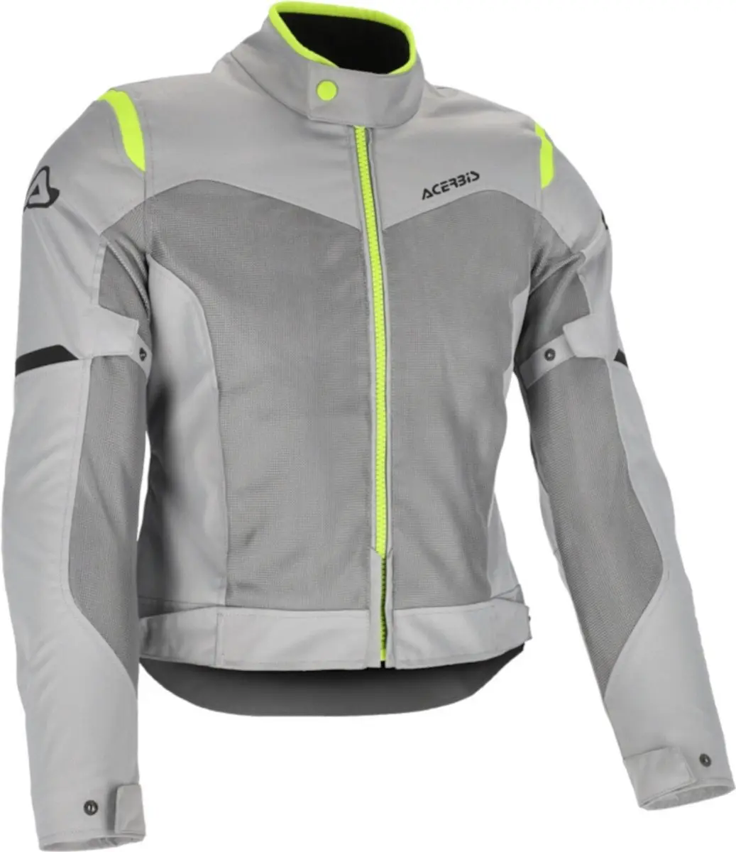 Acerbis Ramsey Vent 2.0 Mesh Dames Grijs Geel Textiele Motorjas