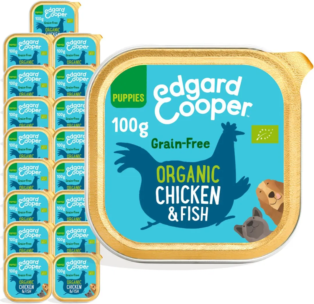 Edgard & Cooper Kuipje Puppy Natvoer Bio Kip