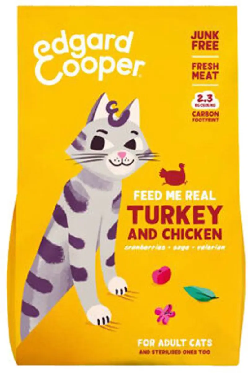 Edgard & Cooper Kat Adult Kalkoen & Kip 325g