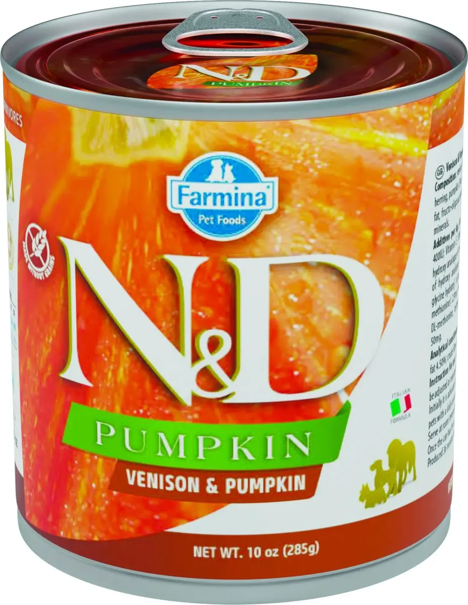 N&D Pumpkin natvoeding voor de hond Hert 285 gr.