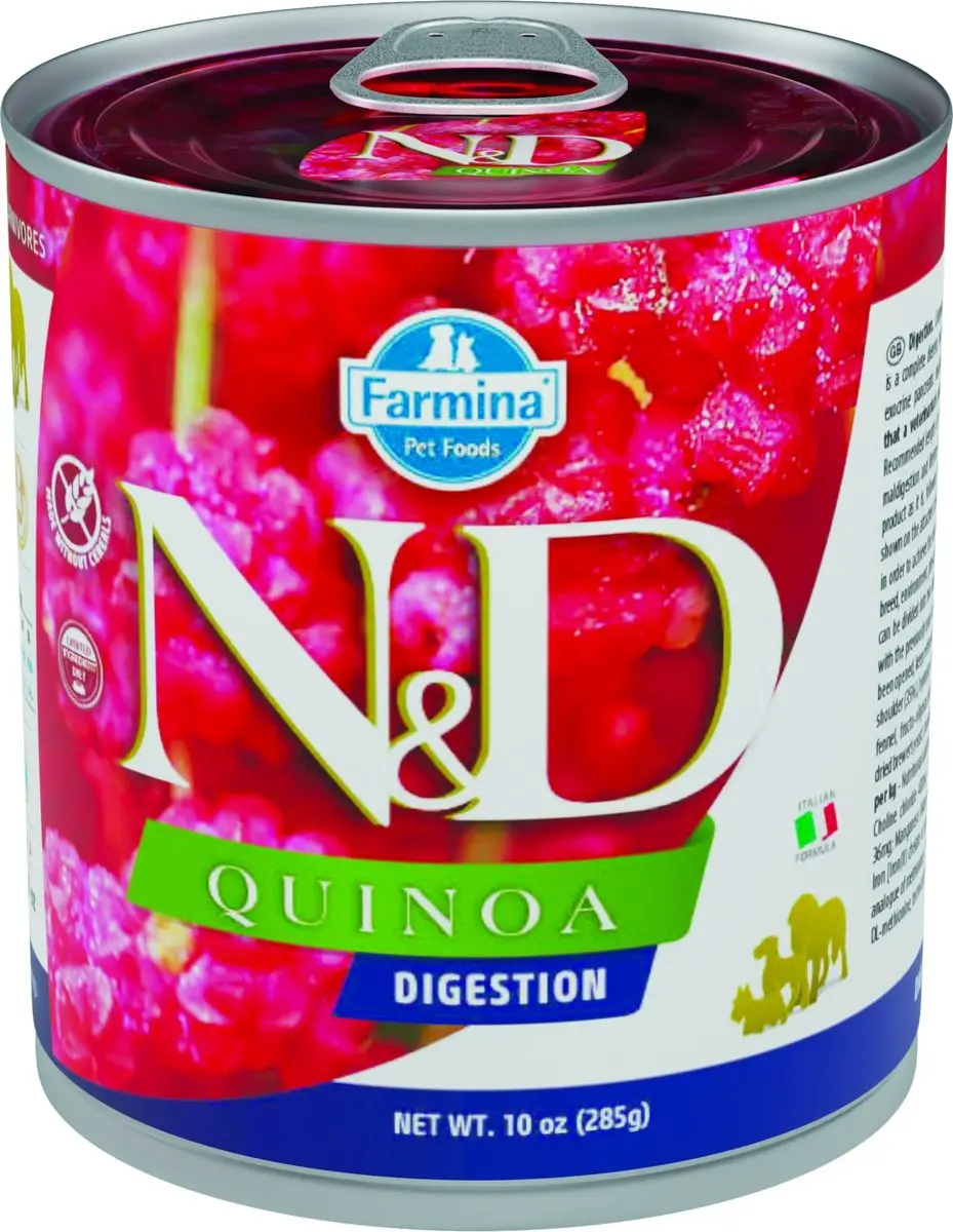 N&D Quinoa natvoeding voor de hond Digestion Lam 285 gr.