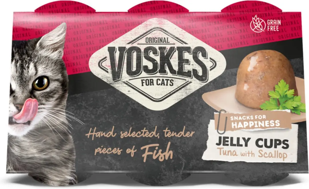 Voskes Tender Pieces Tonijn & Sint-Jakobsschelp 25g