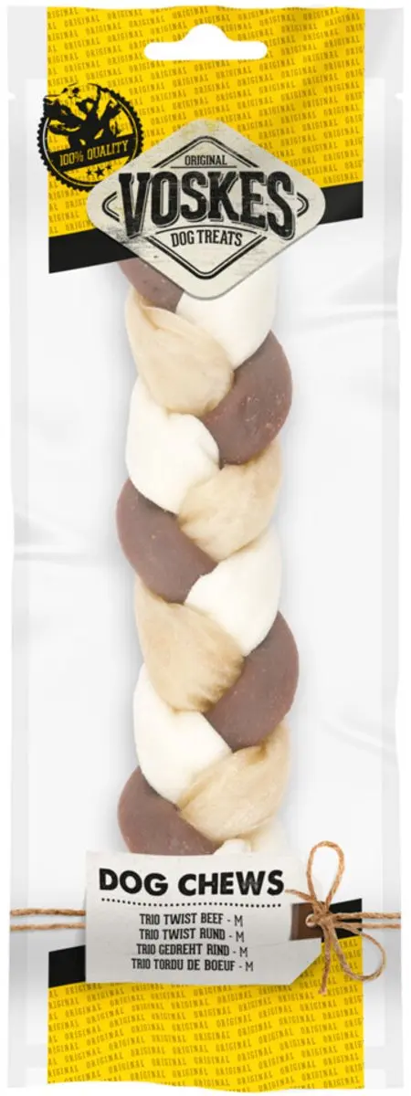 Voskes Hondensnack Twist Trio Rund
