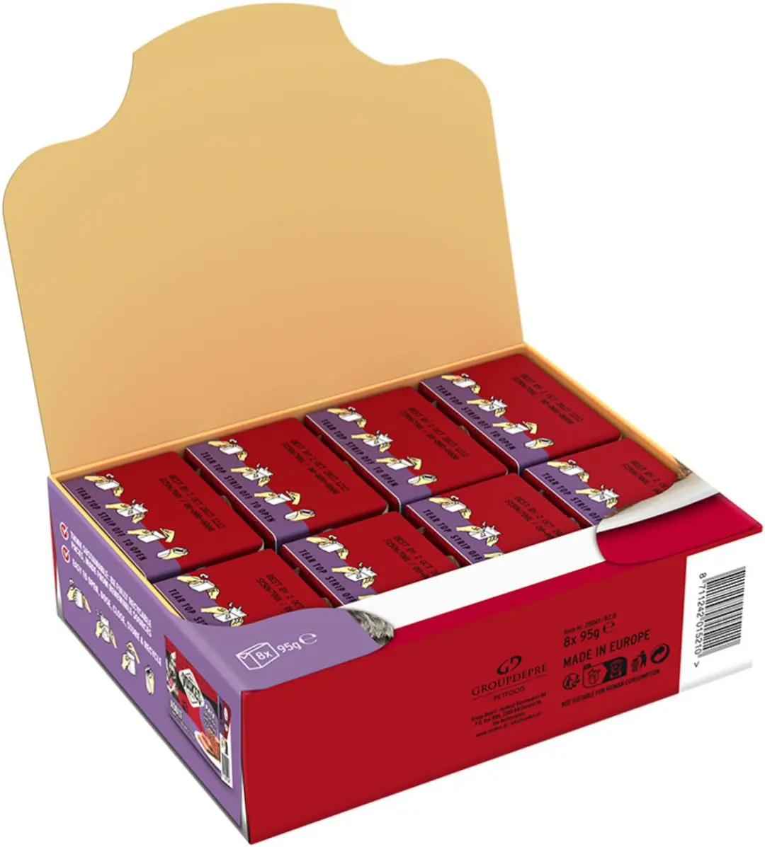 Voskes Original Paté Adult Iberisch Varken Kalkoen Pompoen - 8x95g
