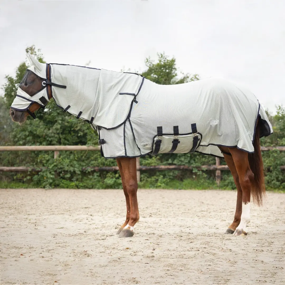 QHP Vliegendeken Zebra Paardendeken 175cm - 4-Seizoenen - afbeelding 6 van 6