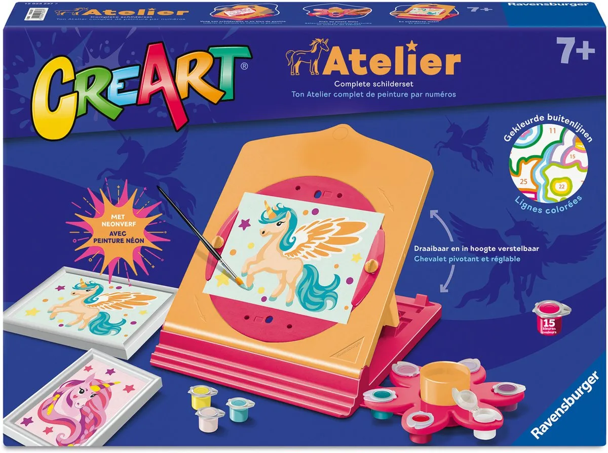 Ravensburger Schilderen op Nummer Atelier Complete Schilderset - Meerkleurig