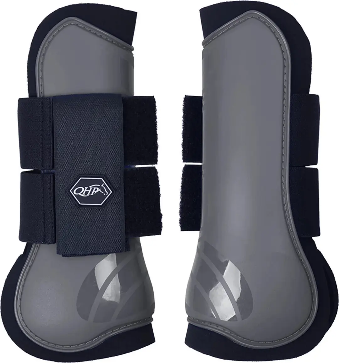 QHP Peesbeschermers Pony Grijs - 2 Stuks - afbeelding 4 van 5