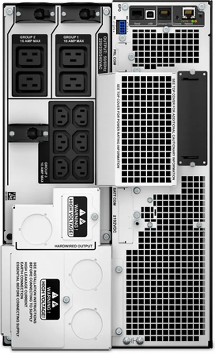 APC Smart-UPS On-Line SRT8KXLI Noodstroomvoeding 8000VA - 1200W - Zwart