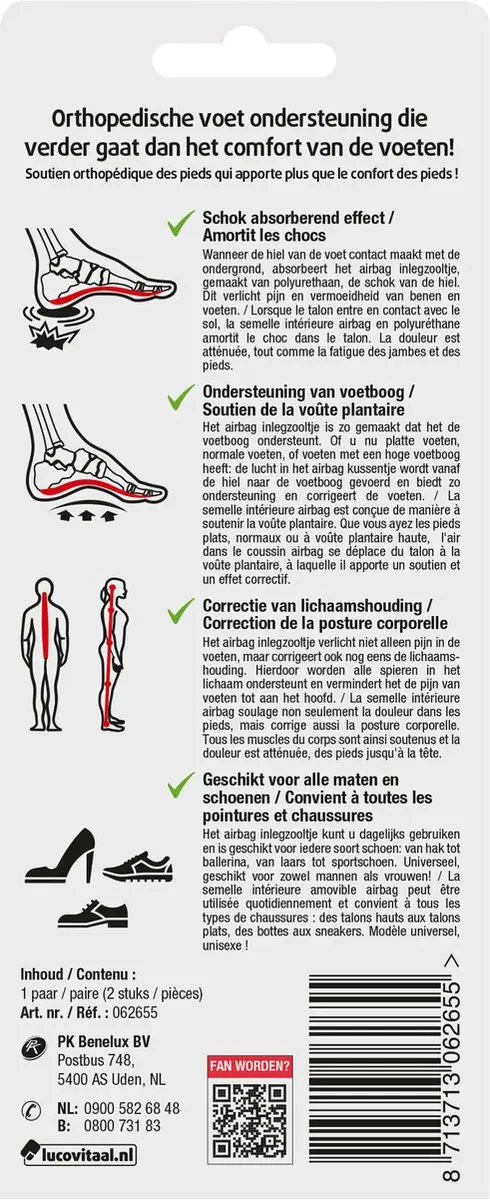 Lucovitaal Voetondersteuning 1 Paar - Wit - afbeelding 3 van 3