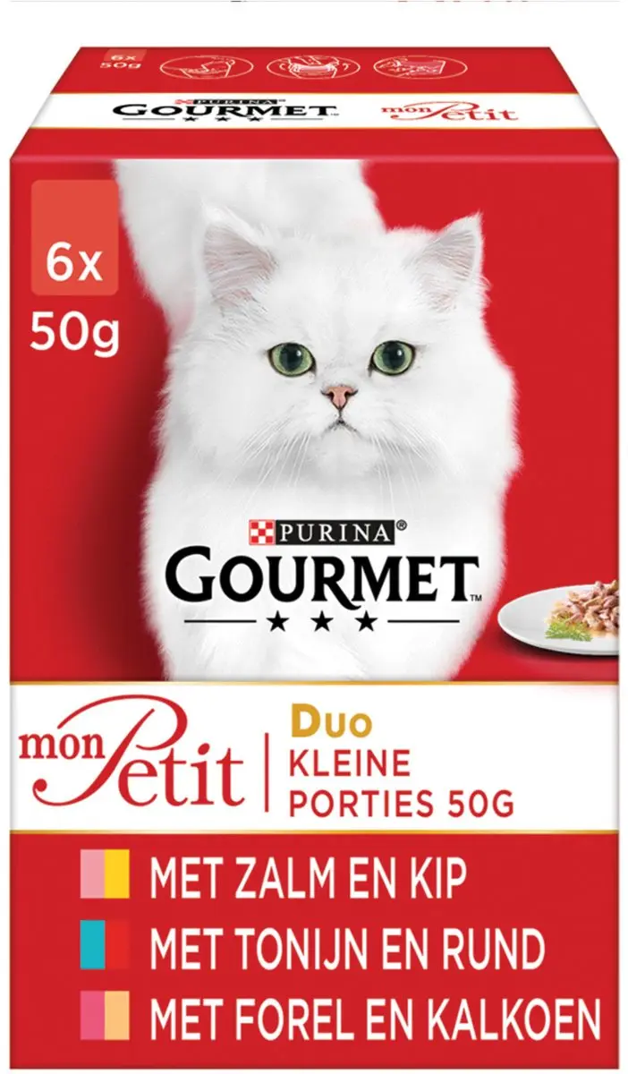 Gourmet Mon Petit Duo Vis & Vlees Kattenvoer