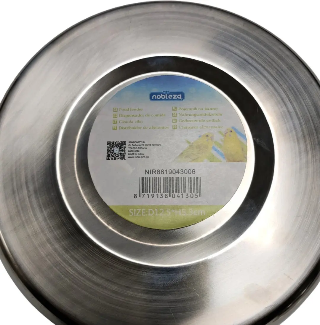 Nobleza Vogelvoerbak RVS - Hangend 887ml Ø14,5cm