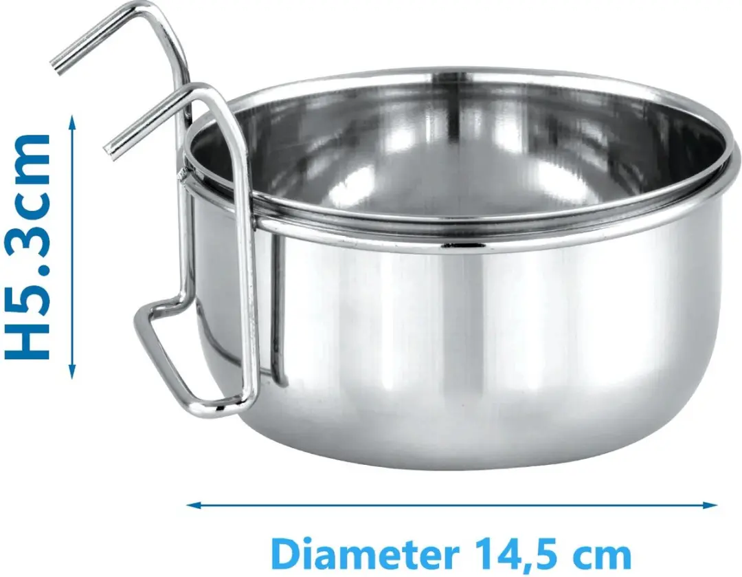 Nobleza Vogelvoerbak RVS - Hangend 887ml Ø14,5cm