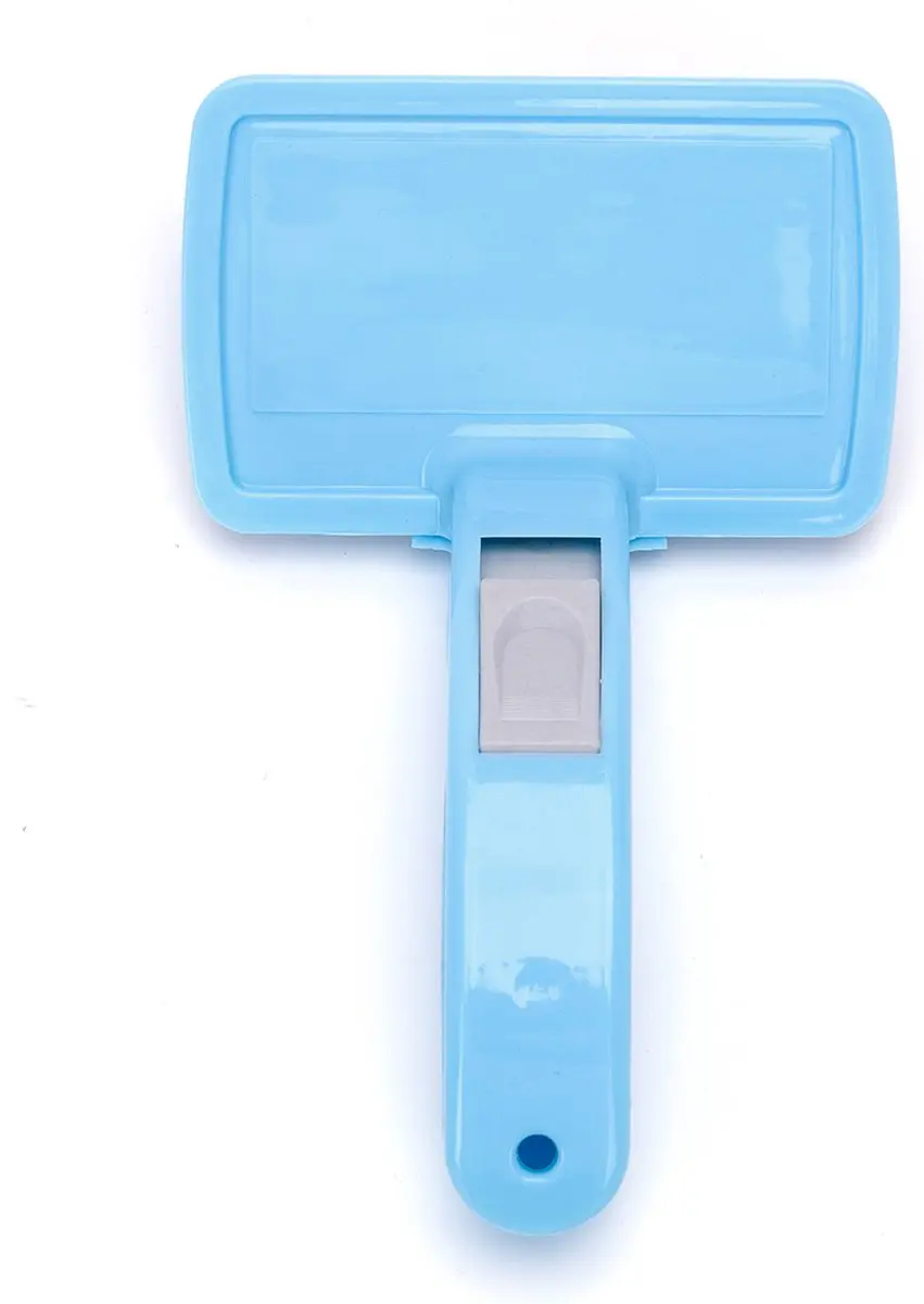 Nobleza Zelfreinigende Dierenborstel Blauw - Lang Haar