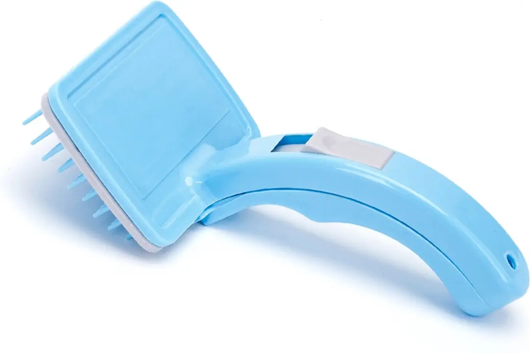 Nobleza Zelfreinigende Dierenborstel Blauw - Lang Haar