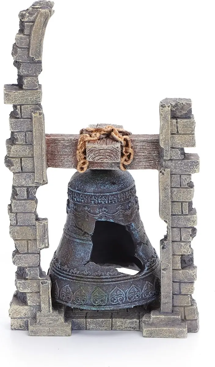 Nobleza Aquarium Klok Ornament 15cm