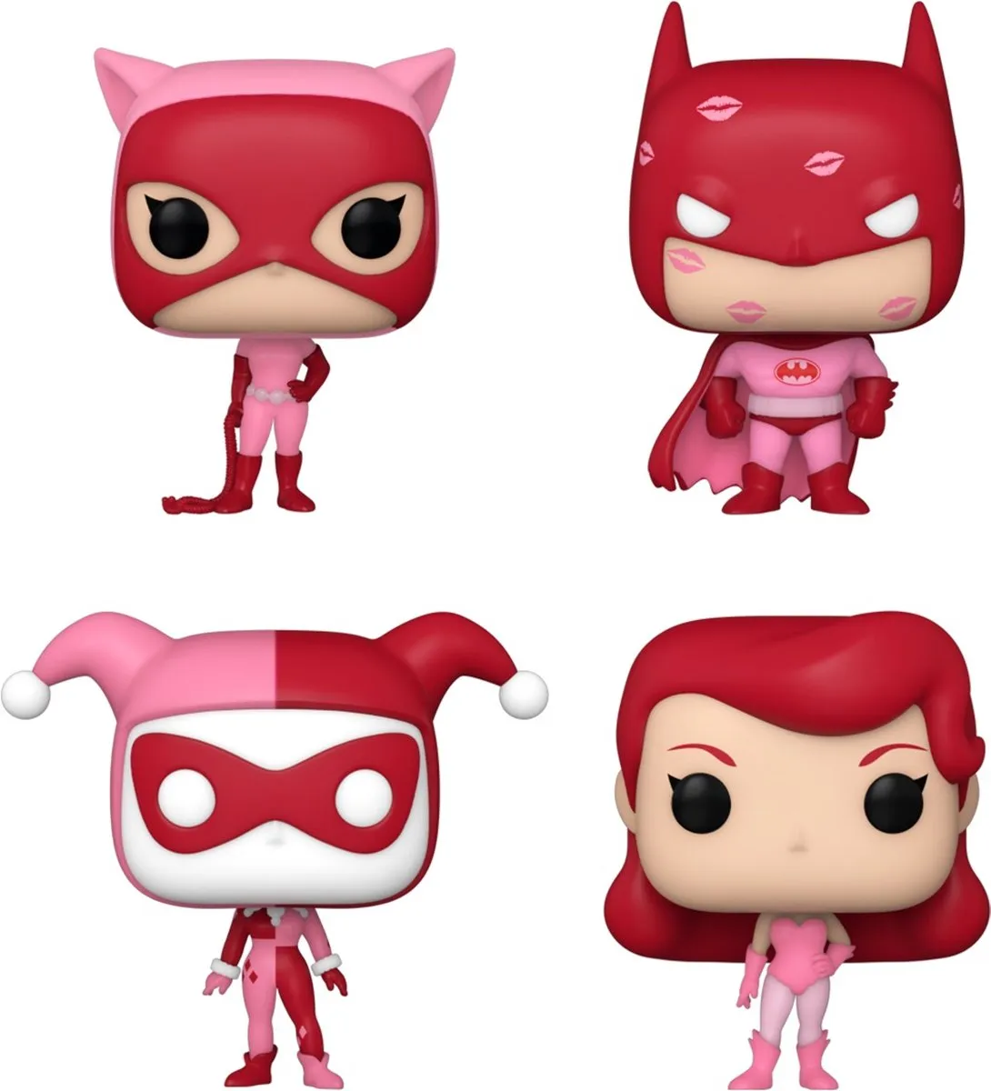 Funko Batman DC Comics Valentines Pocket POP! 4-Pack