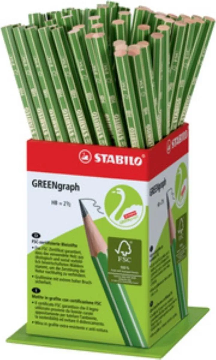 STABILO GREENgraph HB Potlood - 60 Stuks - afbeelding 3 van 5