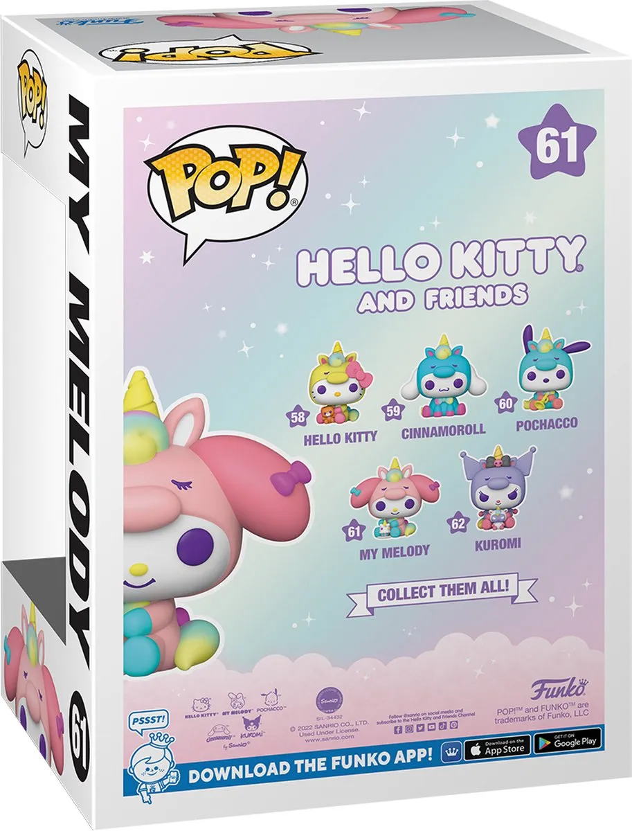 Funko Pop! Sanrio Hello Kitty My Melody Unicorn Party 65751
