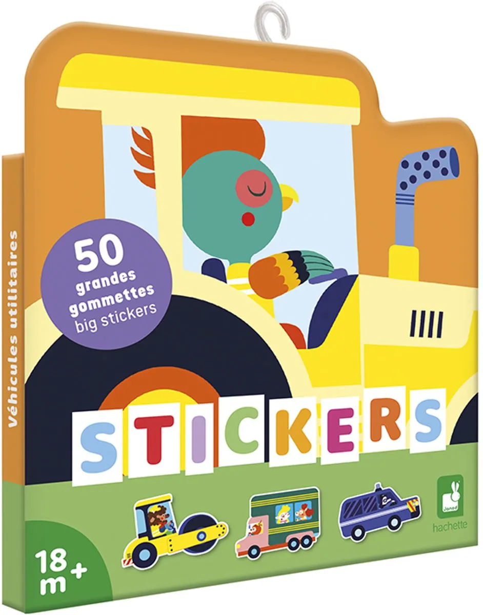Janod Stickers Voertuigen 50 Stuks