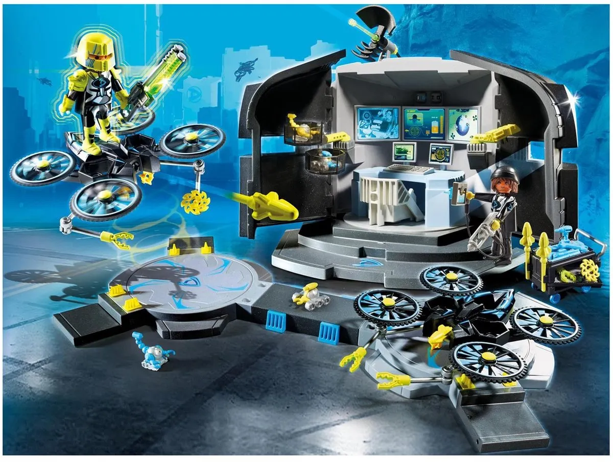 Playmobil Dr. Drone Commandocentrum 9250 - Multicolor
