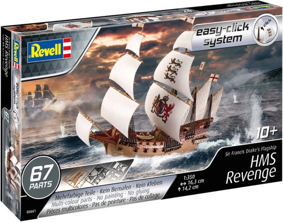 Revell Modelset HMS Revenge 65661 - 67 Onderdelen - Multicolor