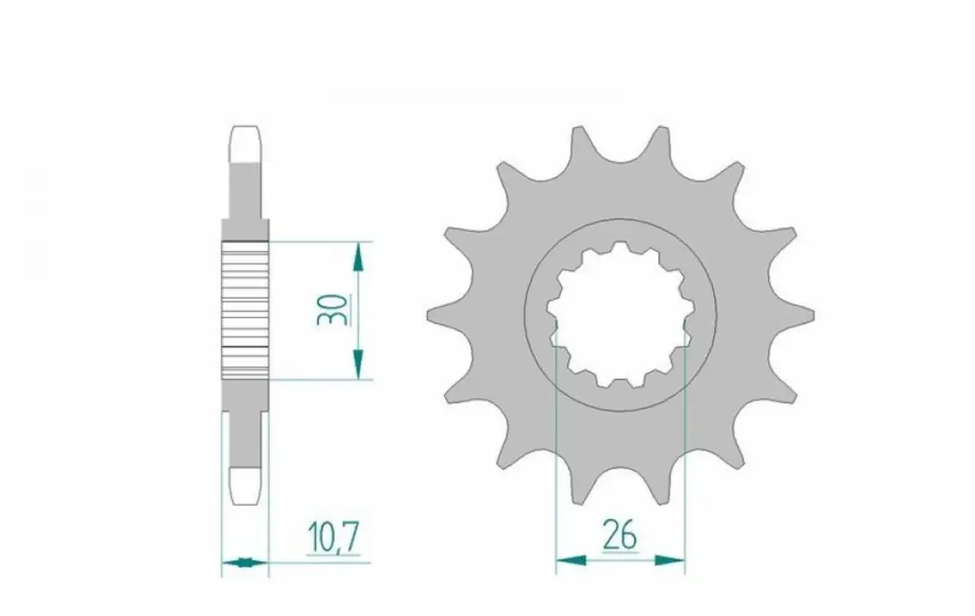 Afam Pignon Yamaha MT-10 525 16 Tanden - afbeelding 5 van 5