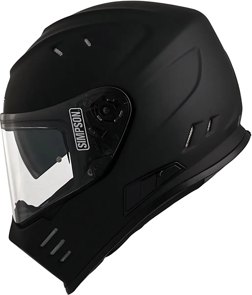 Simpson Venom Integraalhelm - L - Mat Zwart