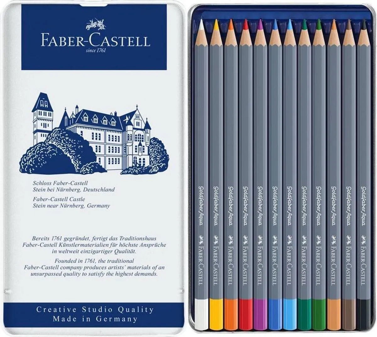 Faber-Castell Goldfaber Aquarel Kleurpotlood - 12 Stuks