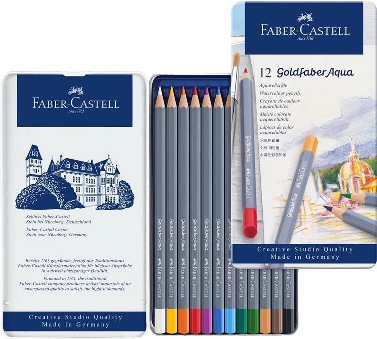 Faber-Castell Goldfaber Aquarel Kleurpotlood - 12 Stuks