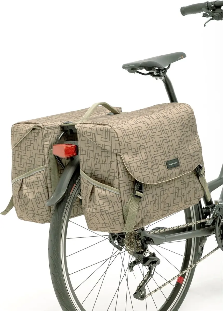 New Looxs Ivy Mondi Joy Dubbele Fietstas 38L - Walnoot