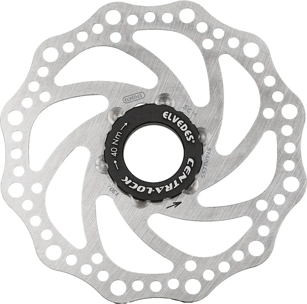 Elvedes SC14 Fiets Remschijf - Ø140mm Center Lock - RVS Grijs - afbeelding 2 van 4