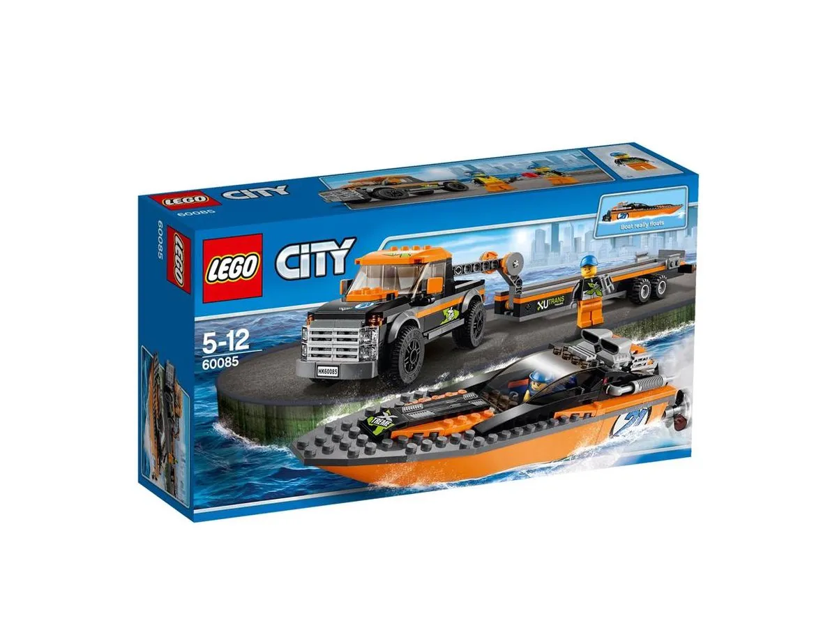 LEGO City 4x4 Met Speedboot 60085