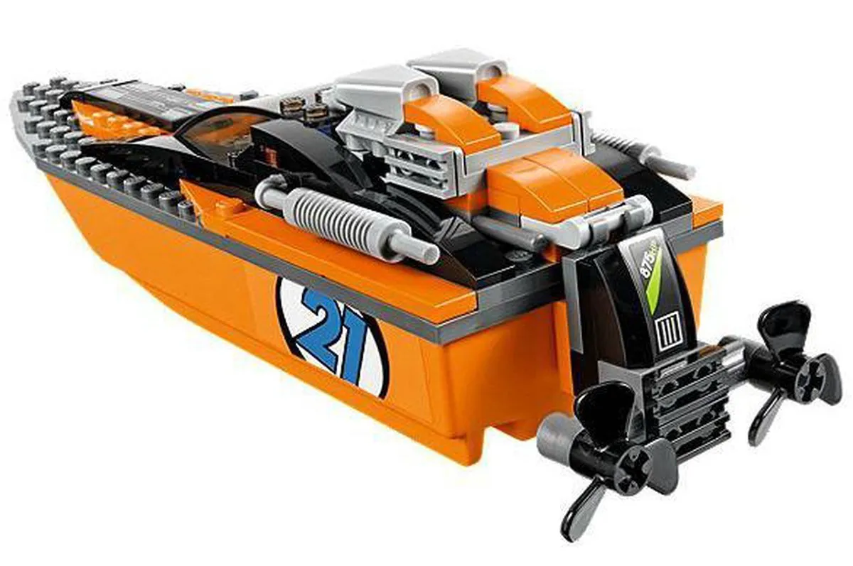 LEGO City 4x4 Met Speedboot 60085 - 301 Stukken - Oranje/Zwart