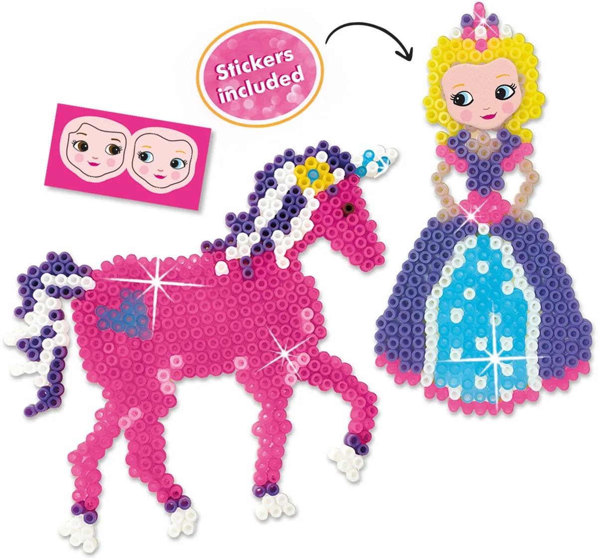 SES Creative Beedz Unicorns & Prinsessen Strijkkralen - 2100 Stuks