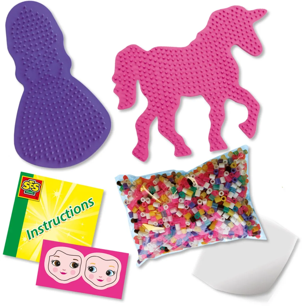 SES Creative Beedz Unicorns & Prinsessen Strijkkralen - 2100 Stuks