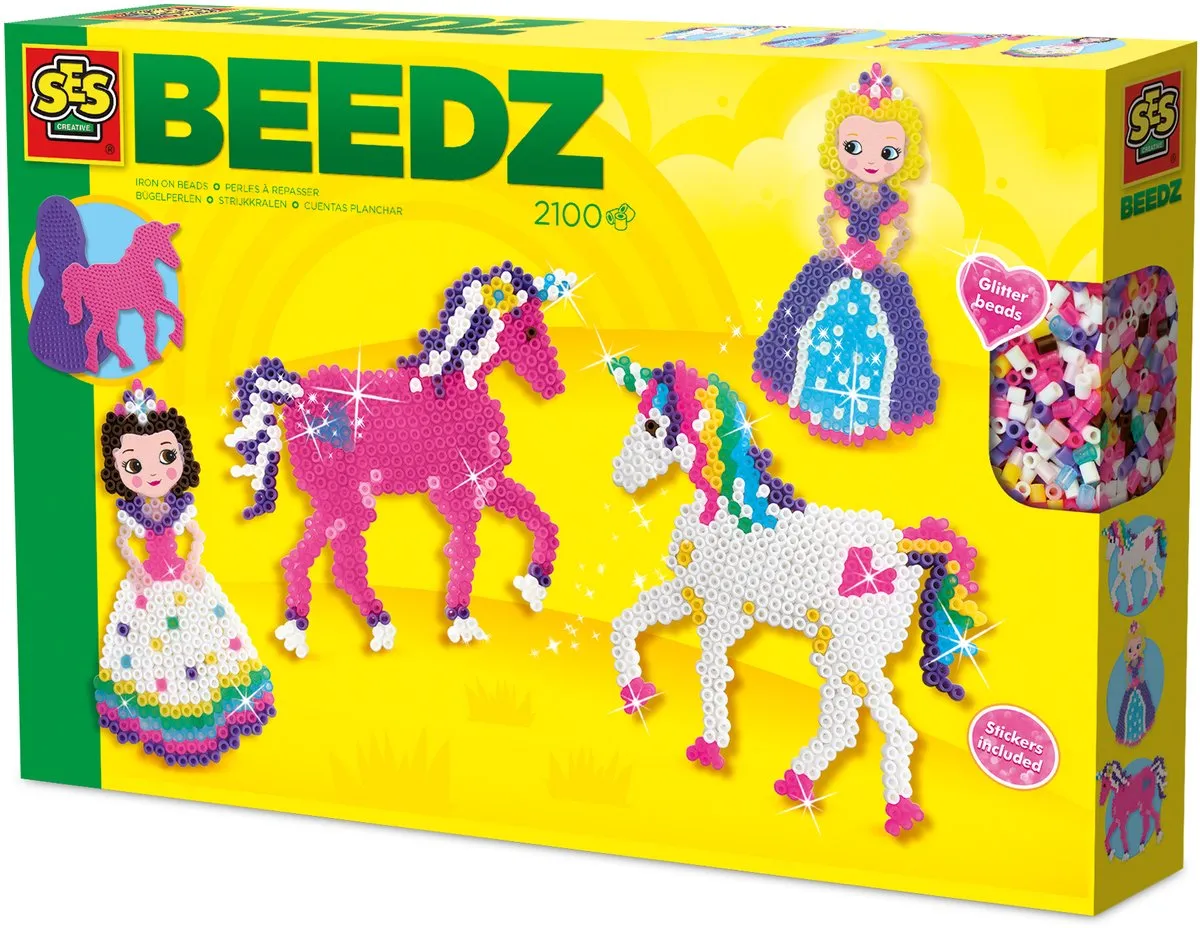 SES Creative Beedz Unicorns & Prinsessen Strijkkralen
