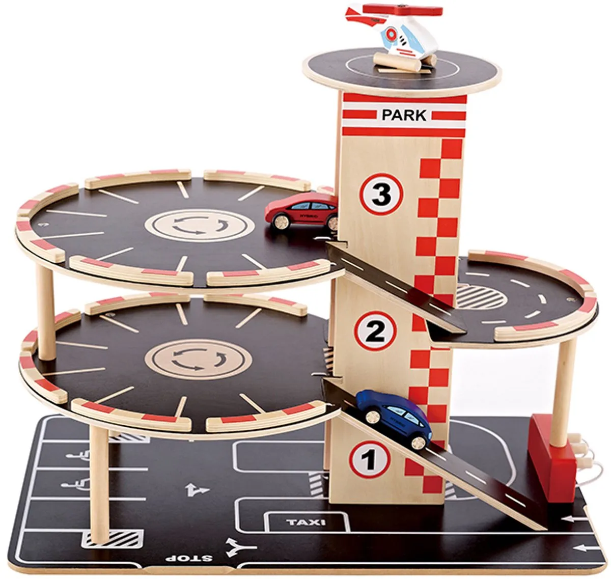 Hape Houten Speelgoedgarage Rood