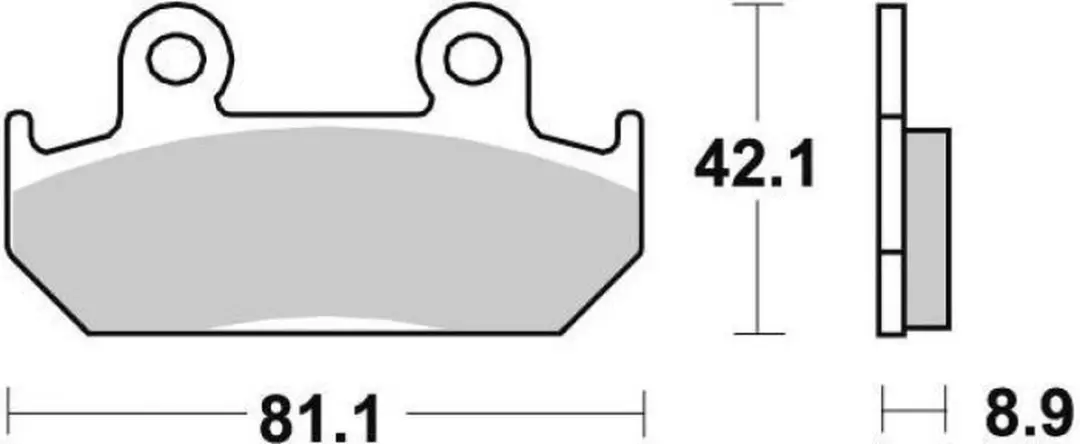 Plaquette de frein Brembo pour Moto Honda 400 Cbr R 1987 07HO21.SA / AV Neuf