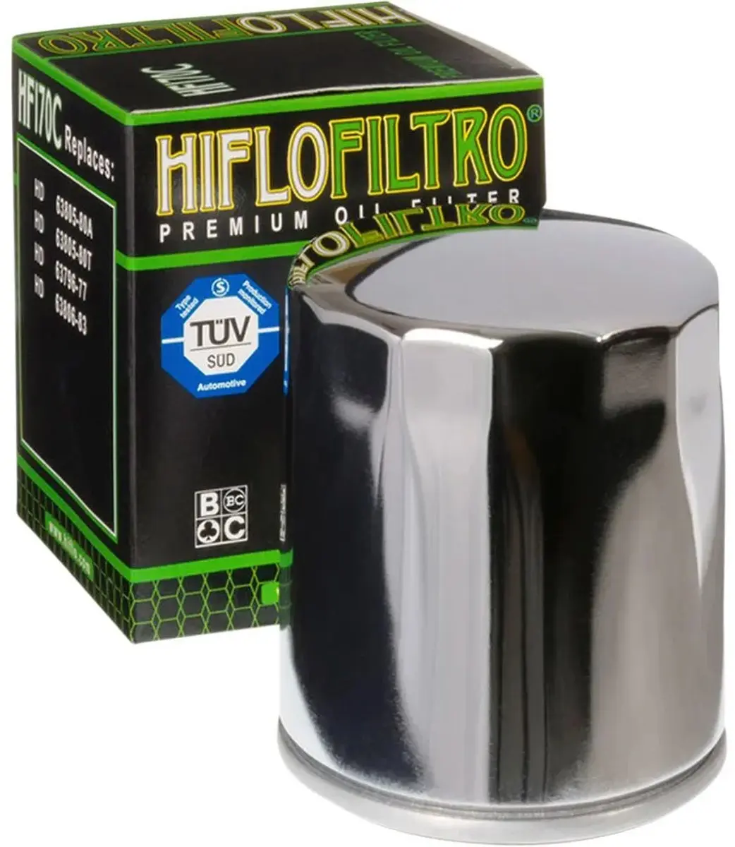 HifloFiltro Motorolie Filter - Harley Davidson 1200 XL C Sportster 1999-2015 - Chromé - afbeelding 5 van 6